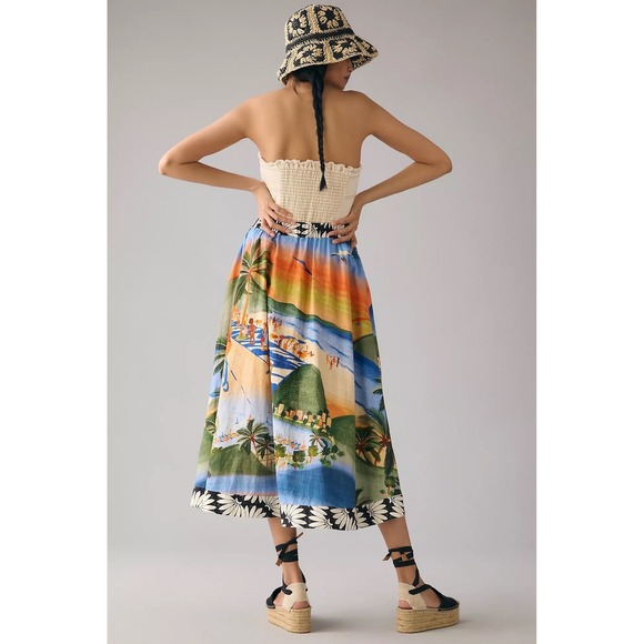 Farm Rio Carioca Midi Skirt Sz M - Picture 3 of 14